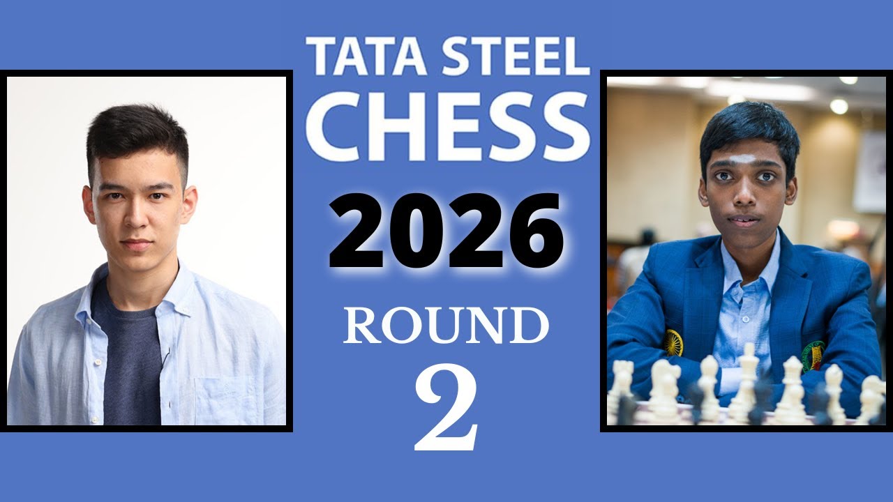 Nodirbek Abdusattorov vs R Praggnanandhaa | Tata Steel Masters 2026 | Round 2