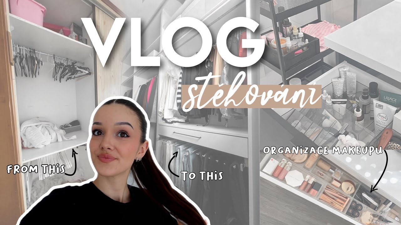 STĚHUJU SE! | IKEA nákup, organizuji make-up stůl, ... VLOG 2