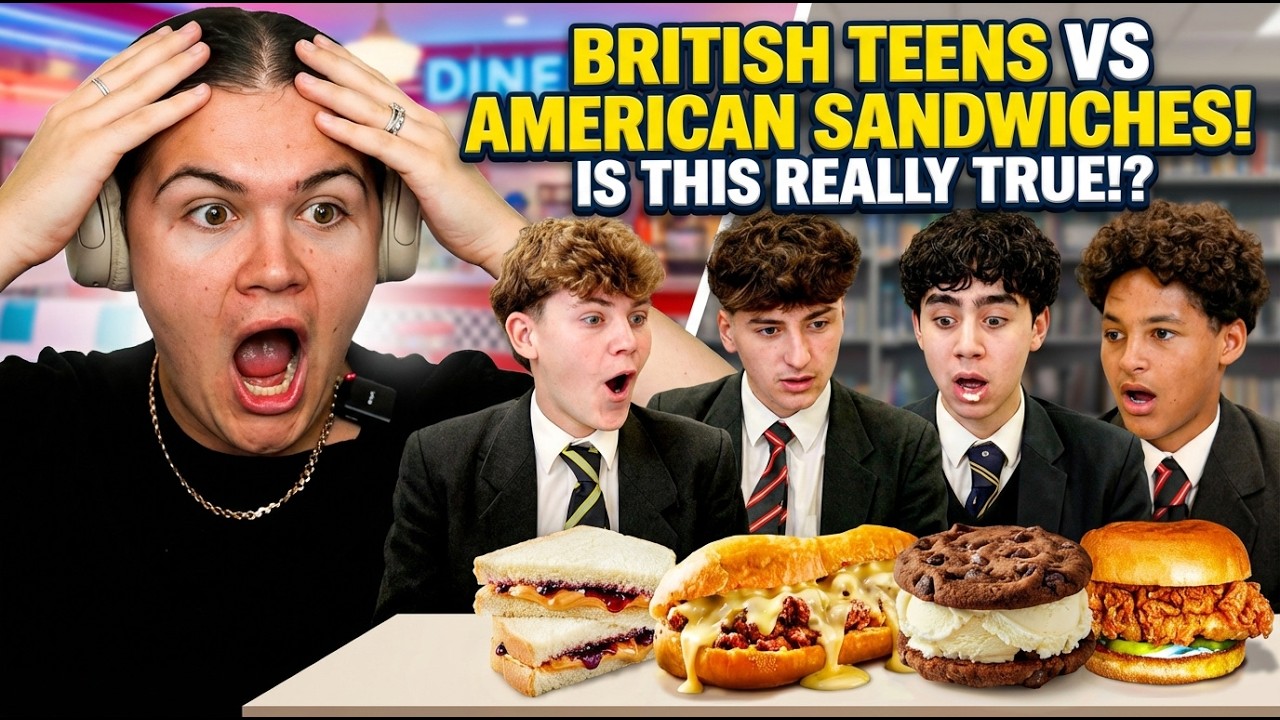 Brit Reacts to British Highschoolers mind-blown by American Sandwiches!
