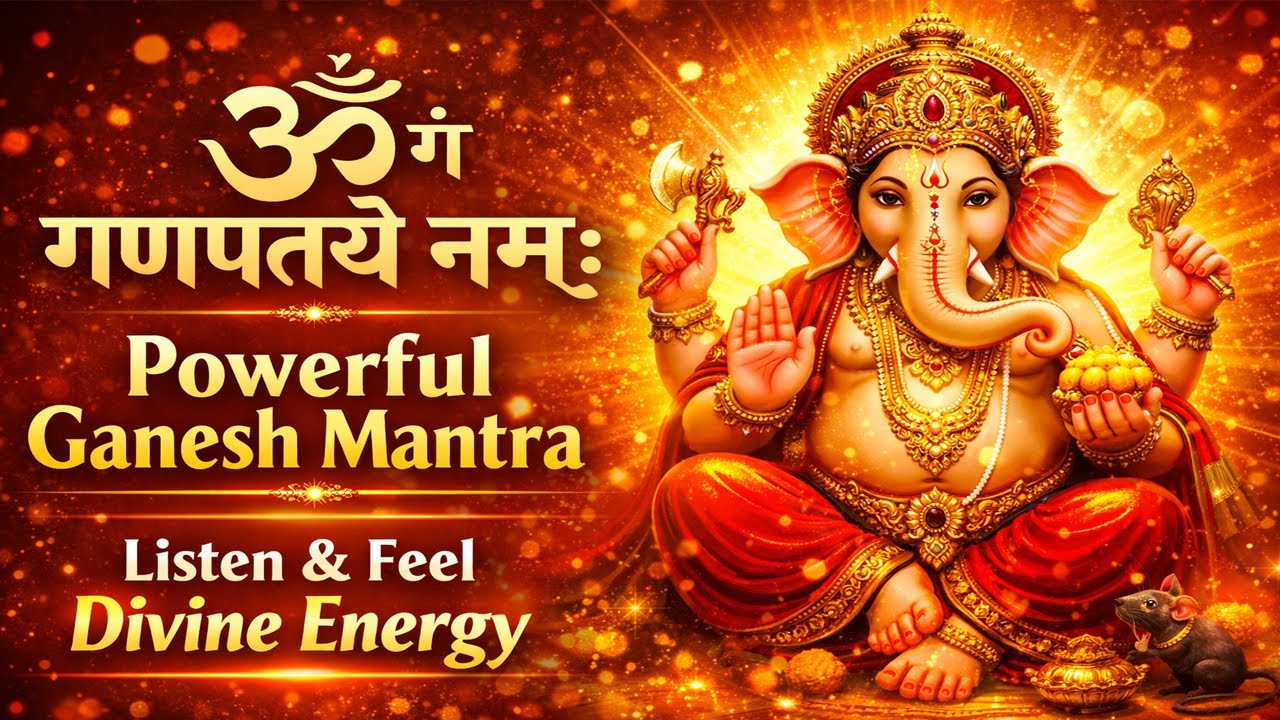 Powerful Ganesh Mantra | Om Gam Ganapataye Namah | Bring Success & Peace
