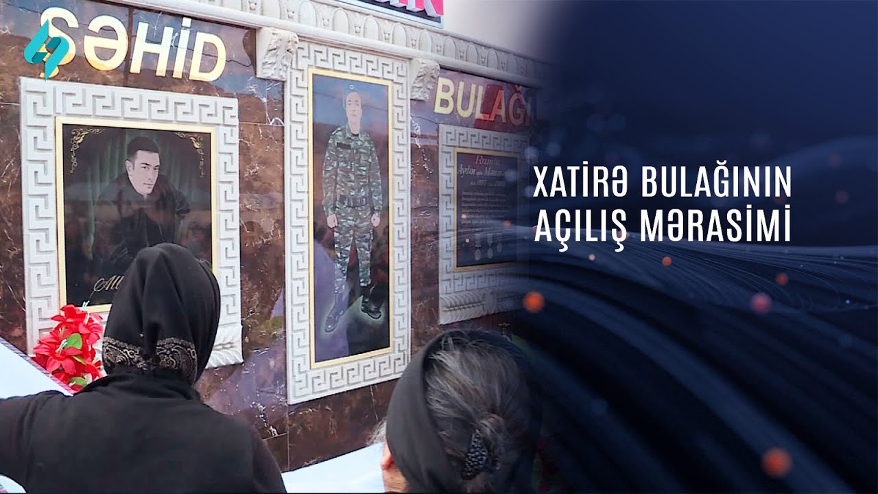 Şəhid Ramin Məmmədovun xatirə bulağının açılış mərasimi keçirilib