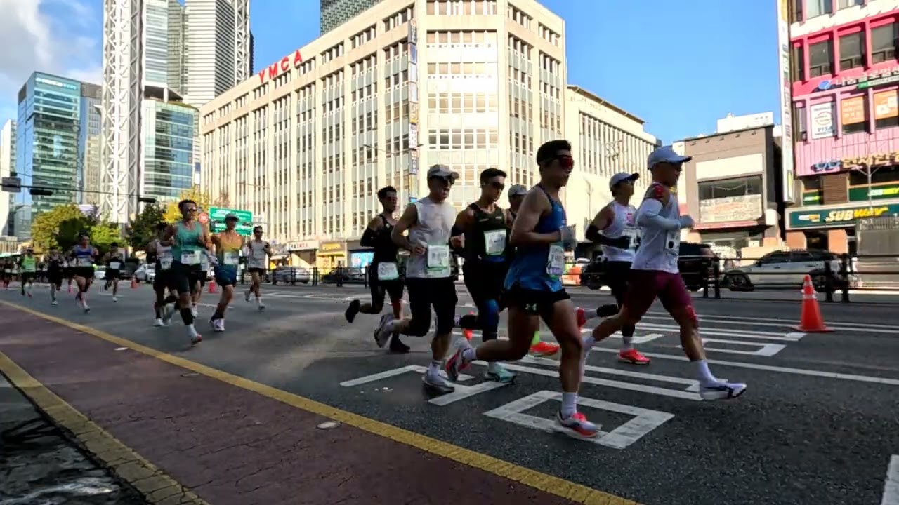 2025 JTBC 마라톤 풀코스 15km 지점 내 모습 찾기 (오전 9:00~10:20분까지)