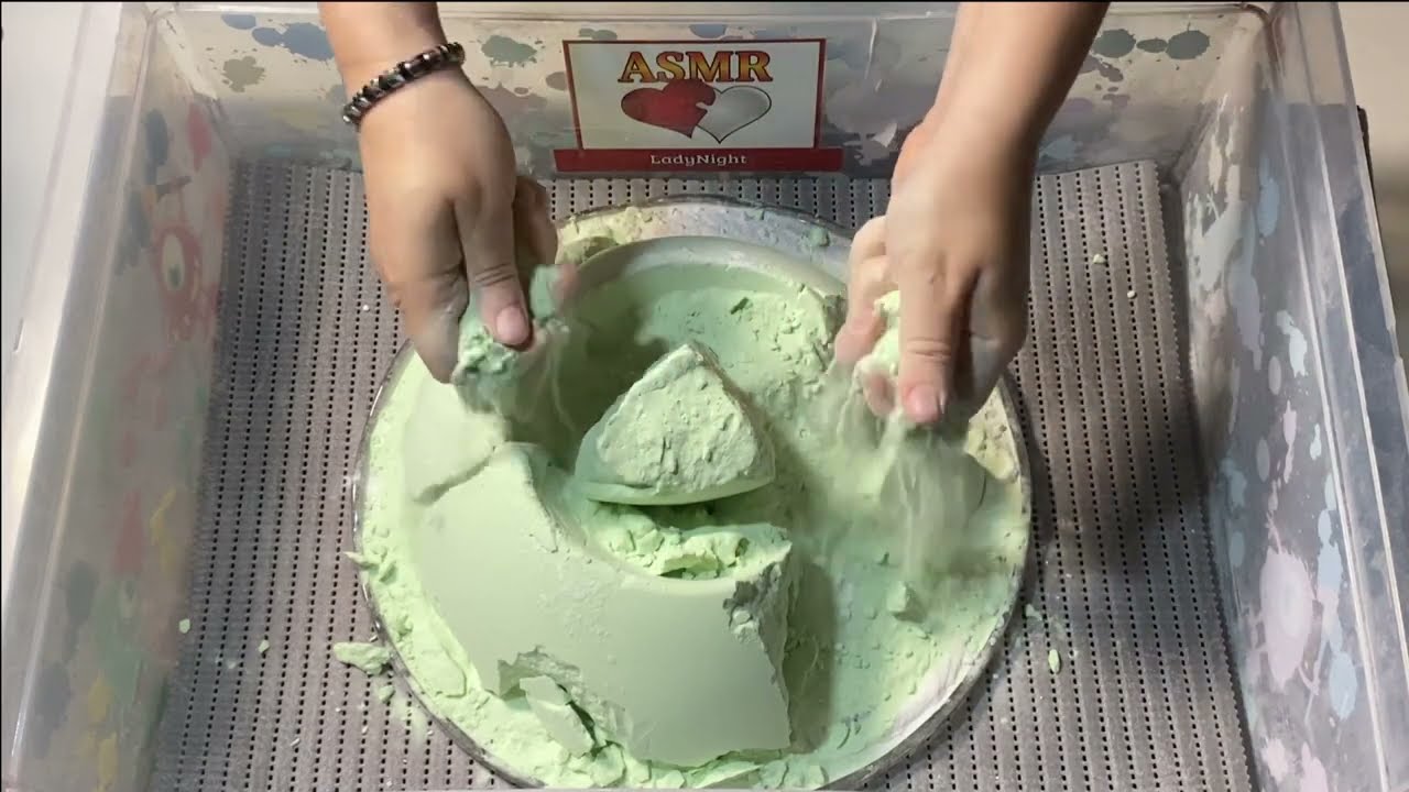 #ASMR Green Hard Crunch Baking Soda #688