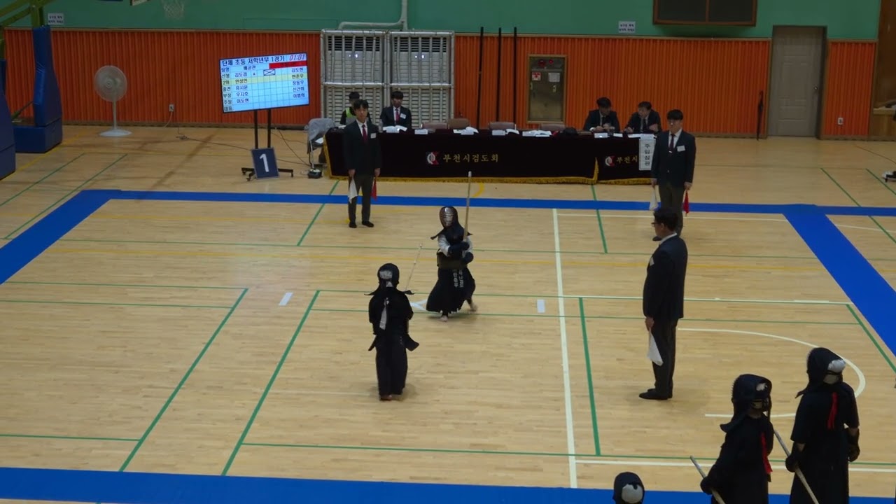 1-4학년 초등저학년 5인 단체전/2025년 부천시장기오픈검도대회