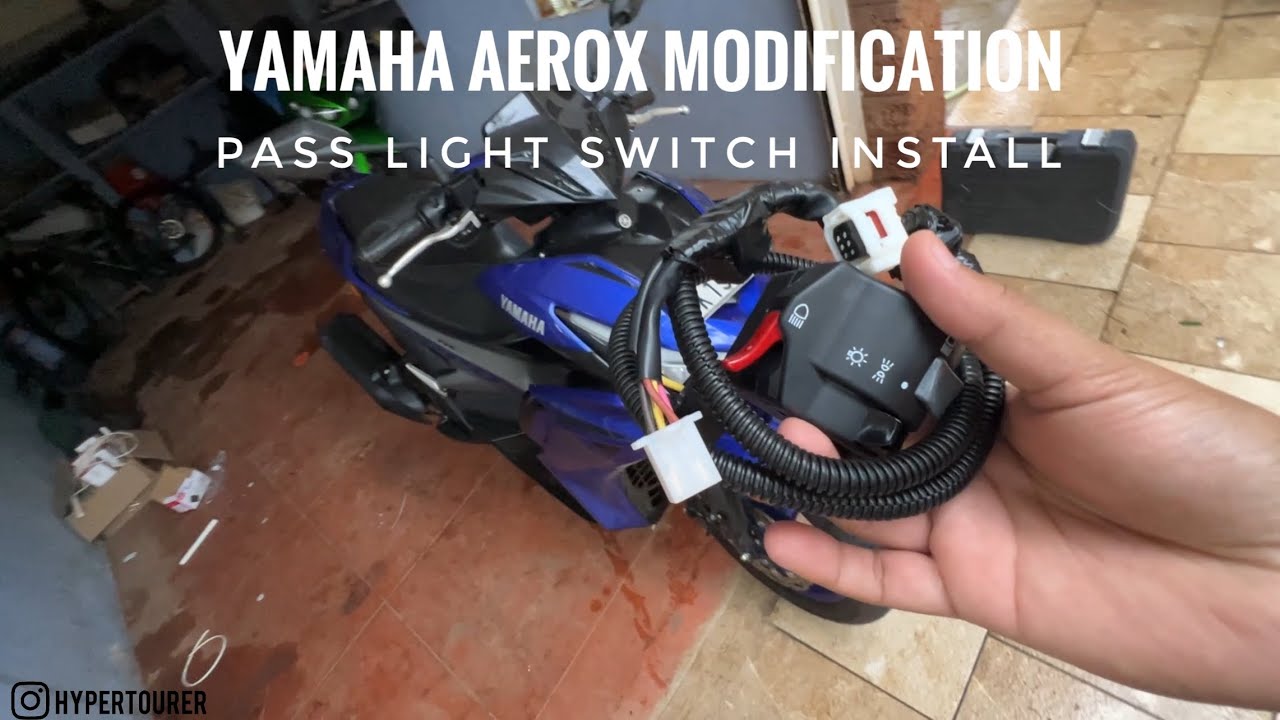 Установка переключателя YAMAHA AEROX PASS по принципу «подключи и работай»