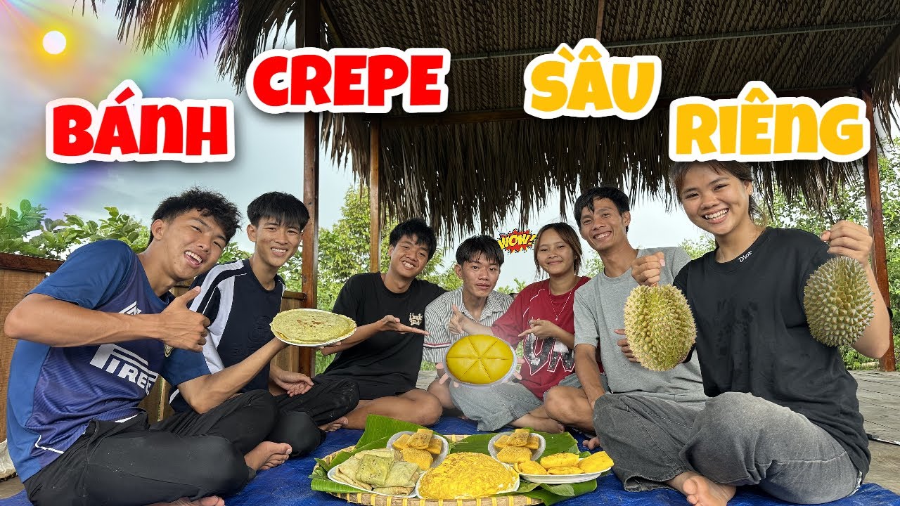 Anh Ba Phải | Lần Đầu Làm Bánh CREPE Sầu Riêng Siêu Ngon