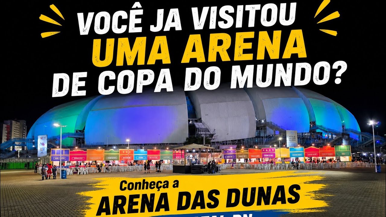 ARENA DAS DUNAS, UMA DAS MAIS LINDA DO BRASIL, SUAS CURVAS LEMBRAM AS DUNAS DE GENIPABU 