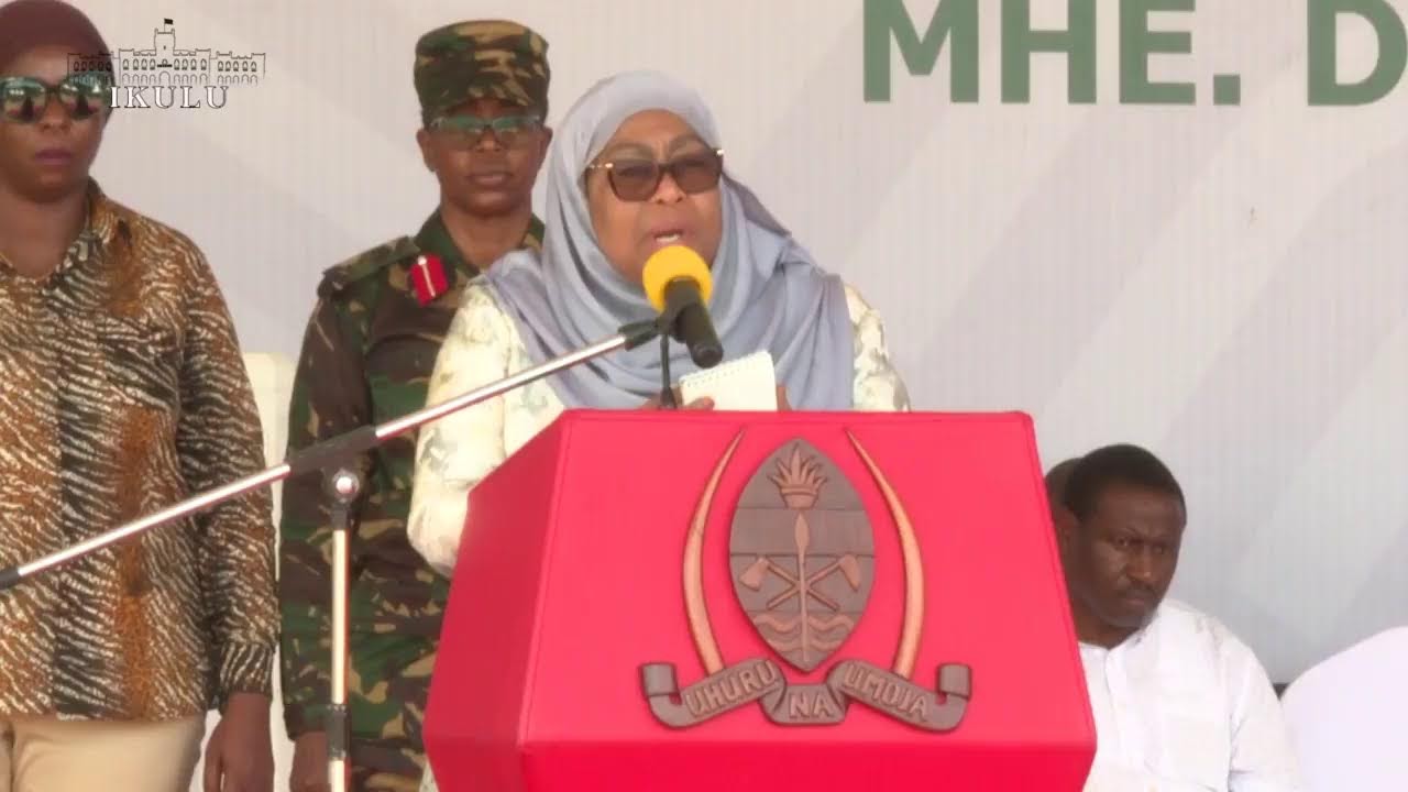 MHE. RAIS SAMIA AKIZUNGUMZA NA WANANCHI KATIKA MKUTANO WA HADHARA - UWANJA WA MAJALIWA, TANDAHIMBA