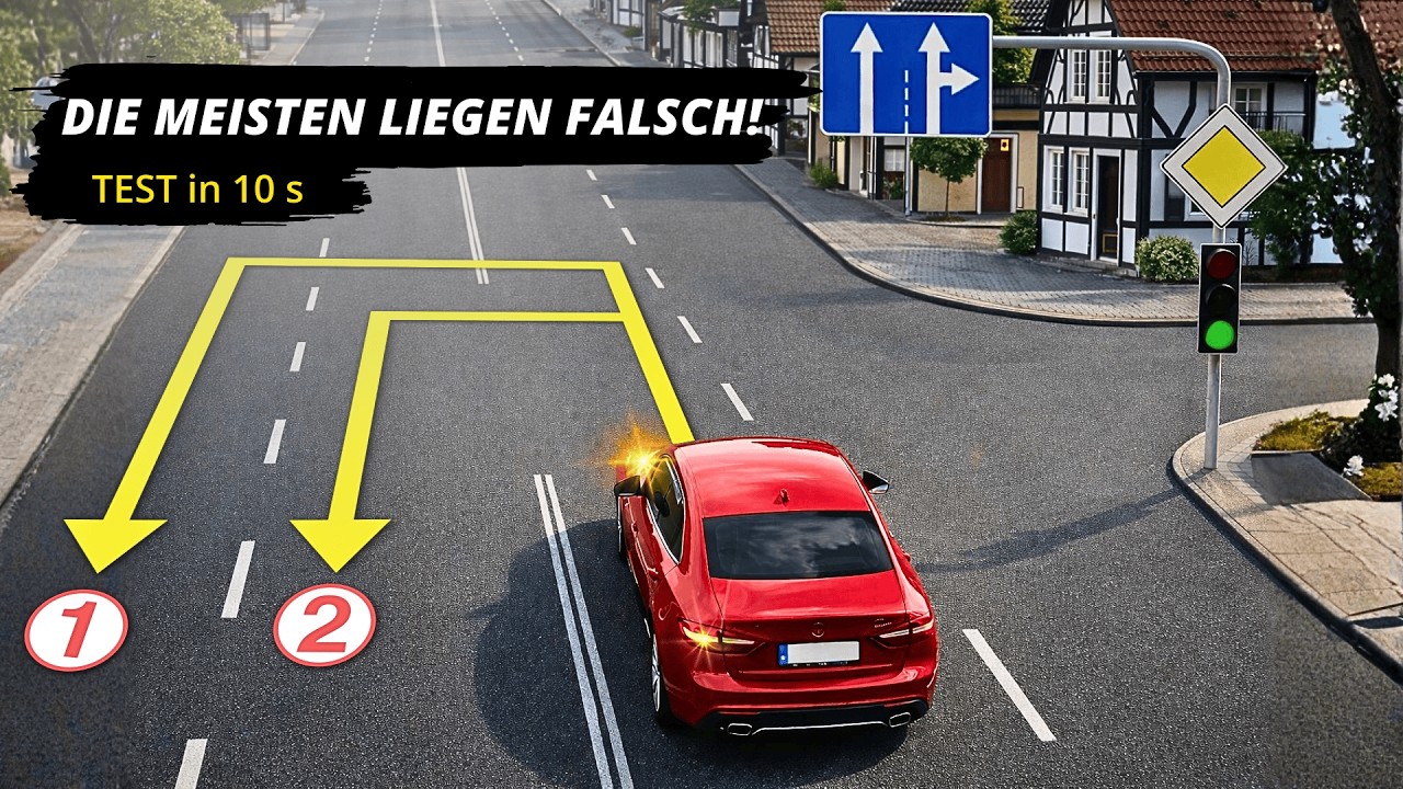 Welche Wendebewegung ist für den Pkw an der Kreuzung zulässig?