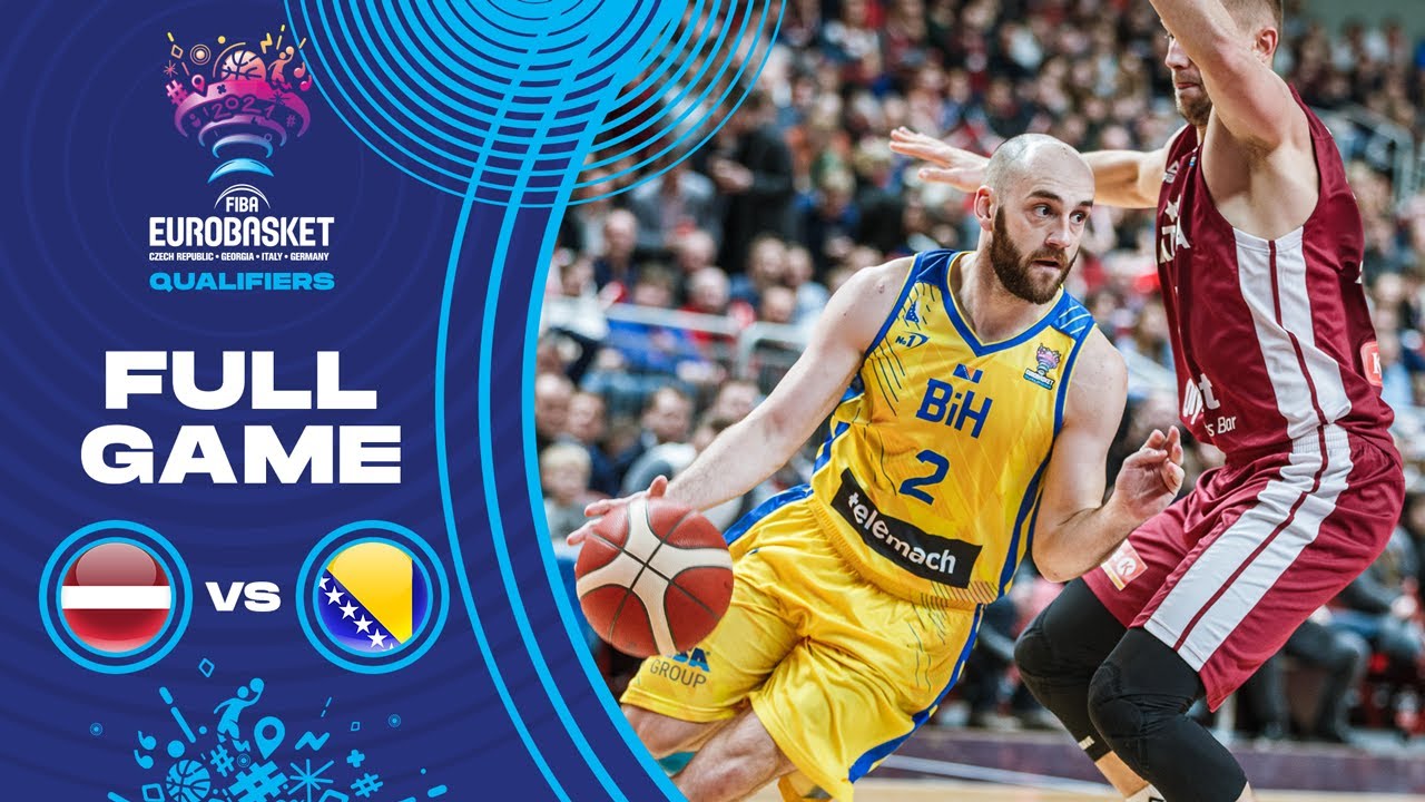 Latvia v Bosnia and Herzegovina - Full Game - FIBA EuroBasket Qualifiers 2022