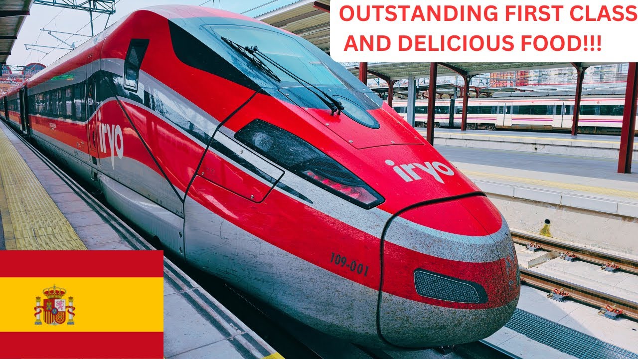 AMAZING FIRST CLASS EXPERIENCE ON HIGH SPEED TRAIN | IRYO'S INFINITA BISTRO FROM MADRID TO VALENCIA.
