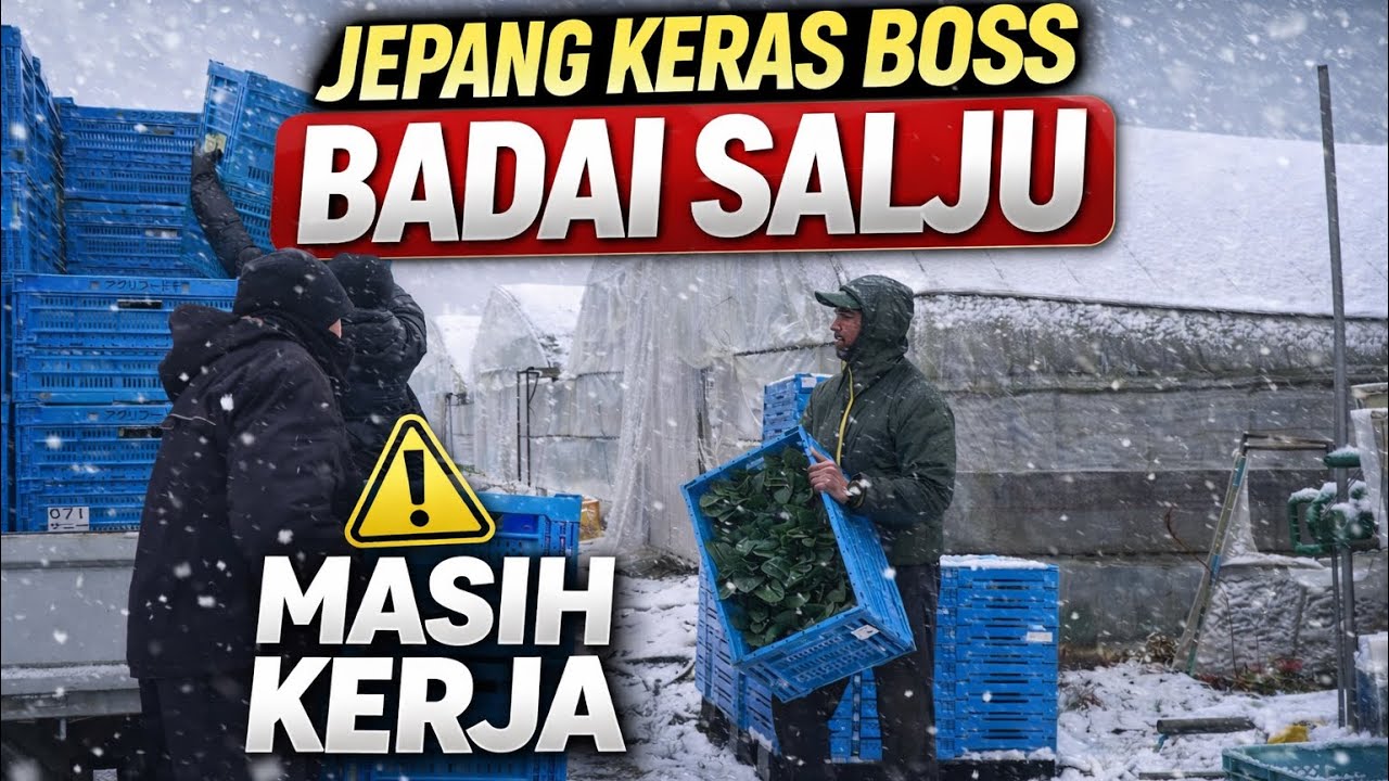 KALAU KAMU KERJA PERTANIAN DI JEPANG SIAP SIAP KENA BADAI SALJU