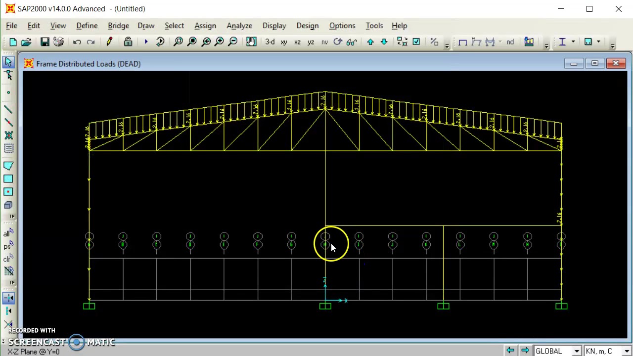 Steel frame with SAP2000 02