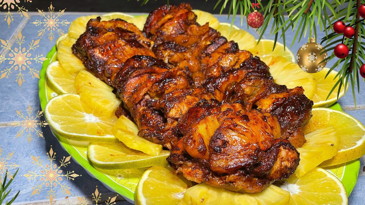 Свиная ножка в маринаде с ананасом в моем стиле | Со вкусом Герреро