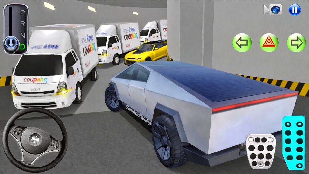 New Cybertruck car Stuck in Parking Garage - 3D Driving Class - 3D Driving Class Game - Car Game