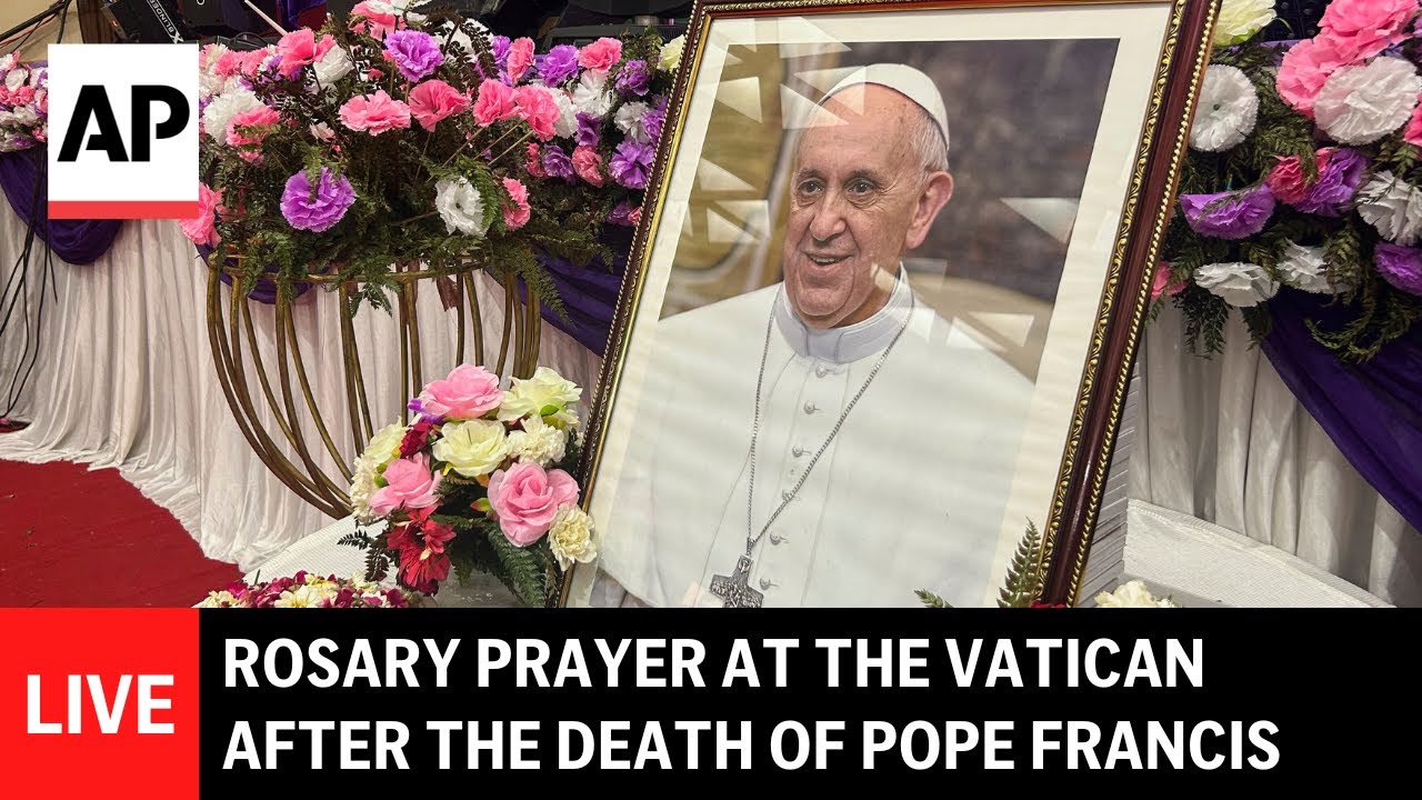 LIVE: Rosary prayer at the Vatican after the death of Pope Francis