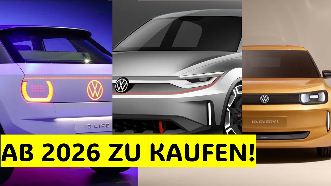Die neuen VW-Modelle 2026 im Überblick 🚗 | ID.2all, T-Roc & EVERY One im Check