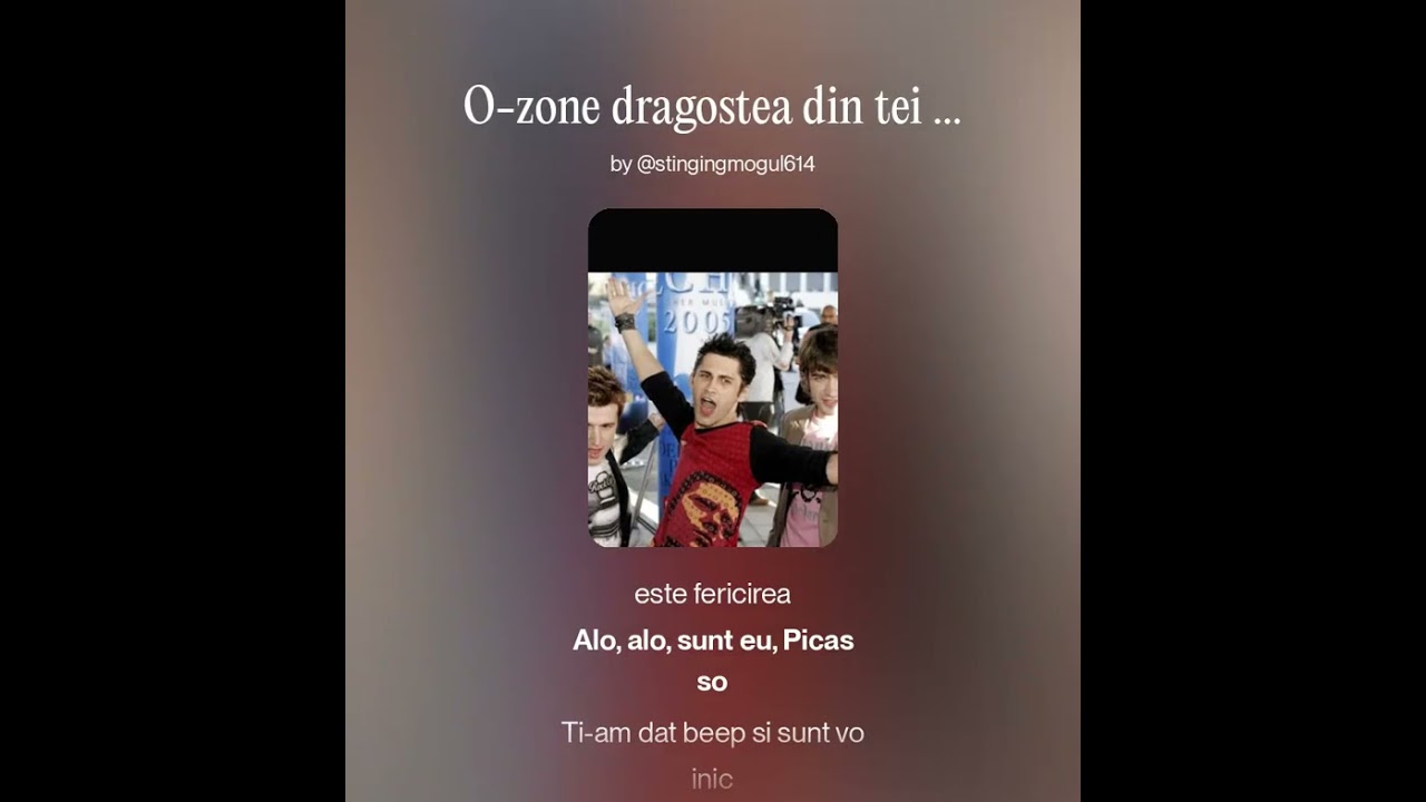 O-zone dragostea din tei Remix #2
