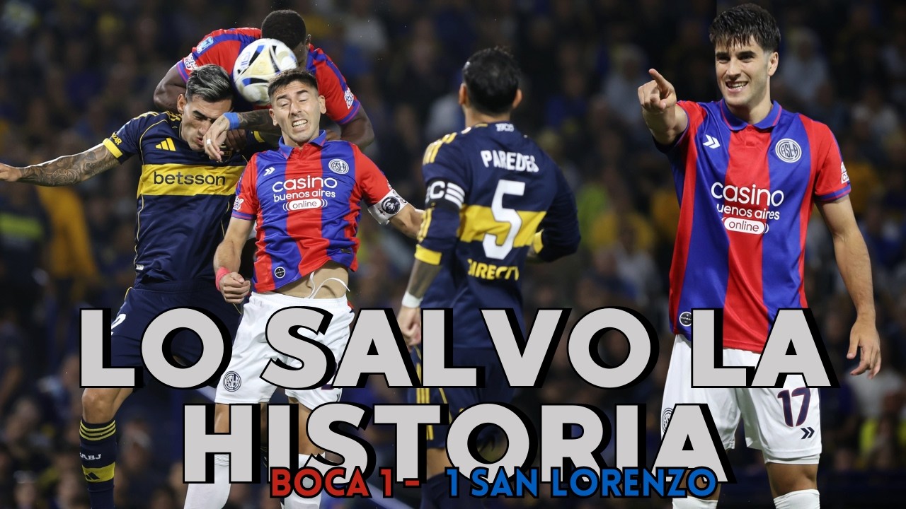 SAN LORENZO CON SU PEOR EQUIPO EMPATO 1-1 CON BOCA JUNIORS SOLO POR LA HISTORIA