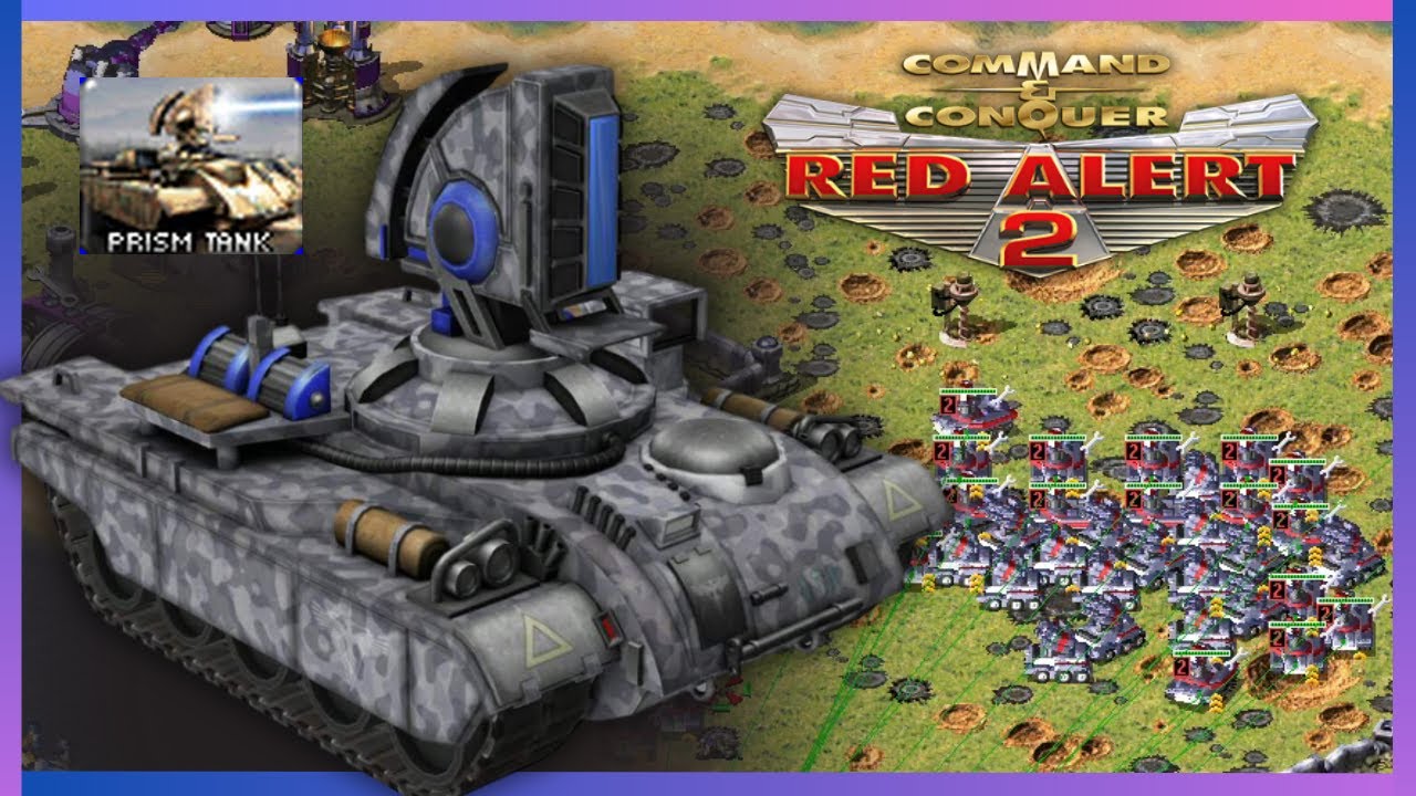 Red Alert 2 Yuri's Revenge | PRISM TANK 2-6 Brutal AI Map 2-6 Crazy Challenge V2