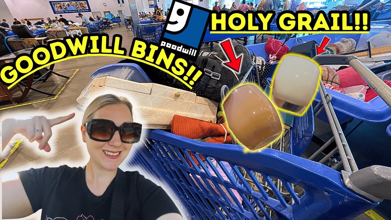 Lets GO To Goodwill BINS! We FINALLY FOUND ✨A Holy GRAIL!✨Thrift With Me For 50+ POUNDS! +HAUL!