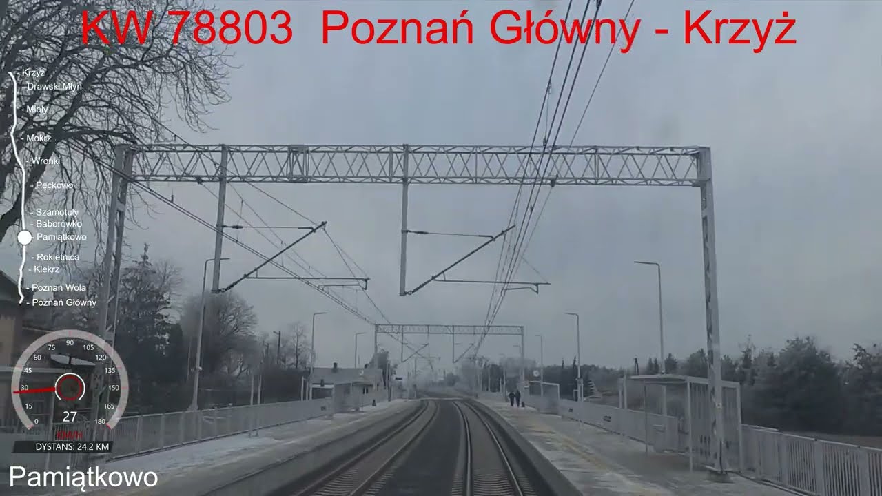 ❄️ZIMOWY RARYTAS❄️Poznań - Krzyż❄️SPEED [CabView4K]
