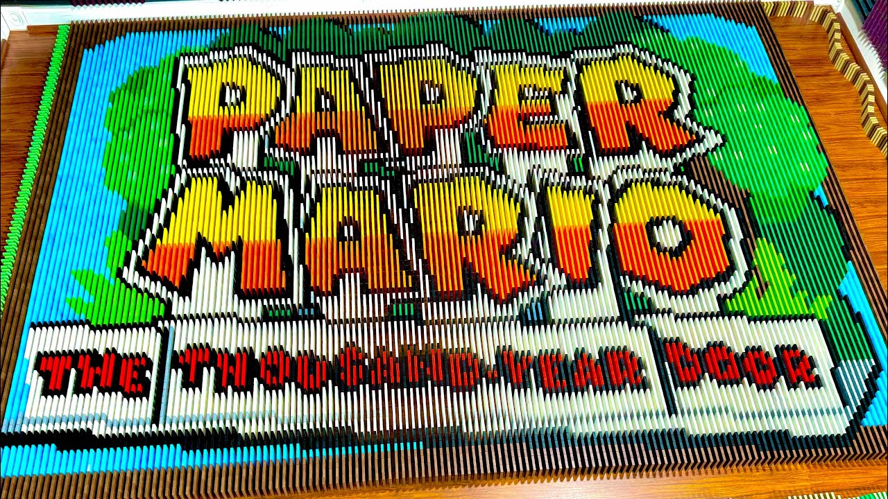 Paper Mario: The Thousand-Year Door in 171,258 Dominoes!