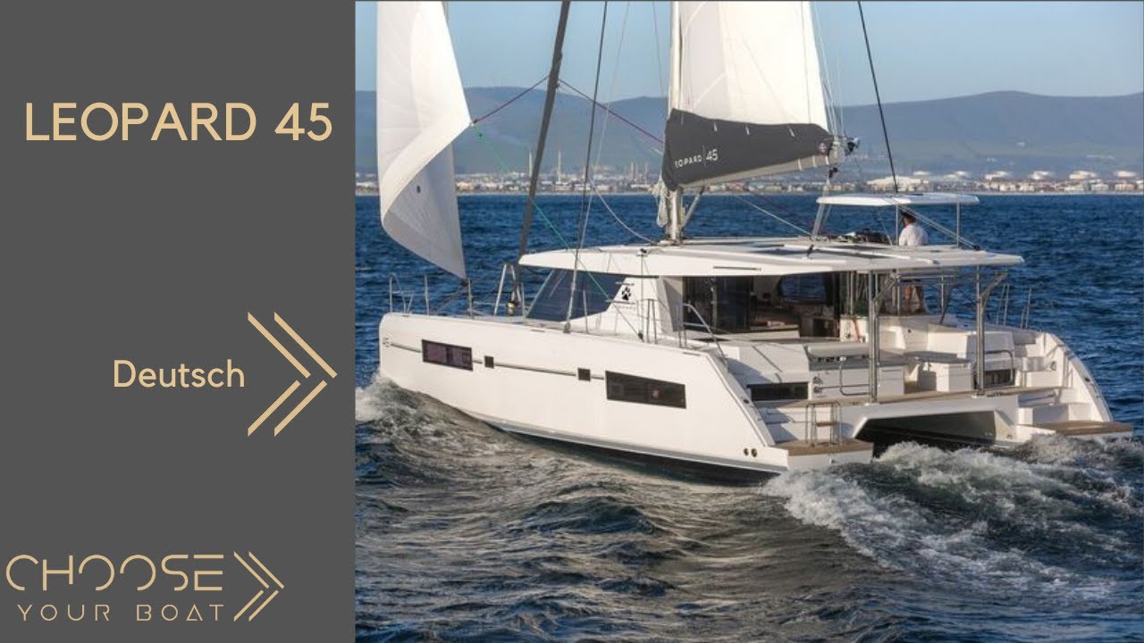 LEOPARD 45 Katamaran: geführter Rundgang (auf Deutsch)