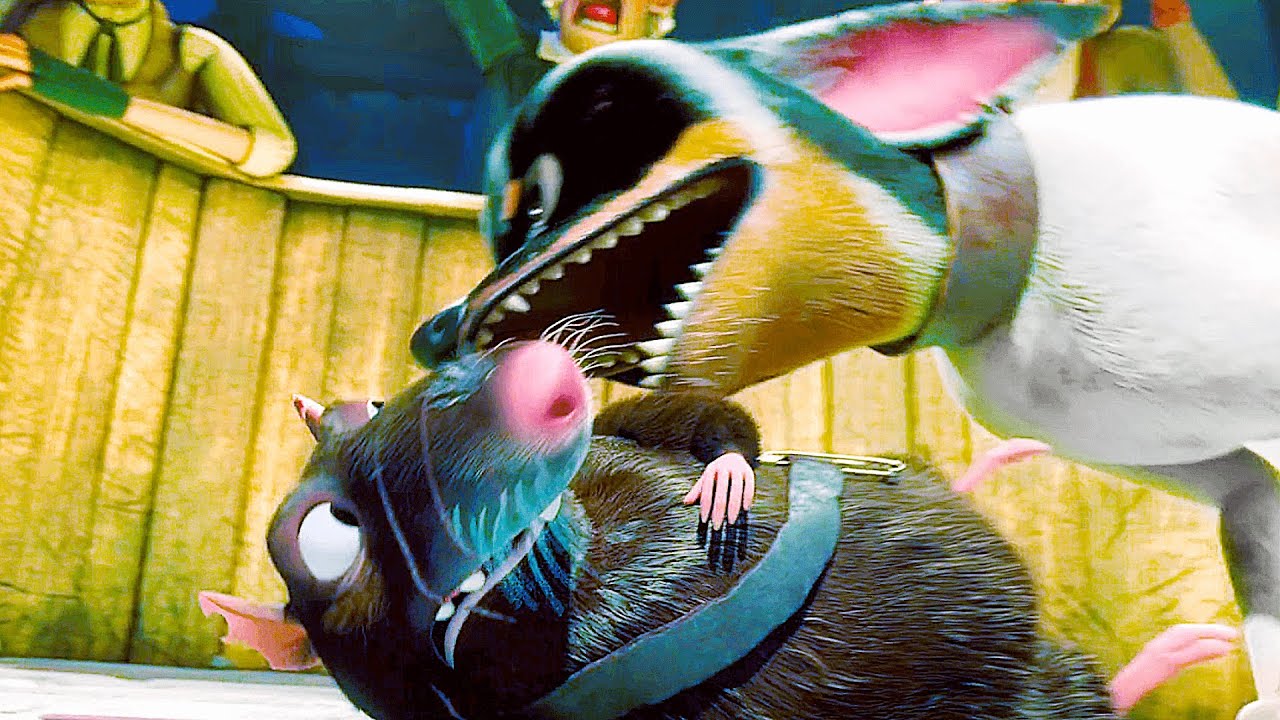 Dogs Vs Rats Fight Scene | THE AMAZING MAURICE (2022) Movie CLIP HD