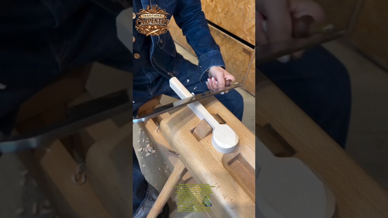 Perfect Wood Curve Cutting Jig Tool 🪚 #Woodworking #Carpentry #DIYTools