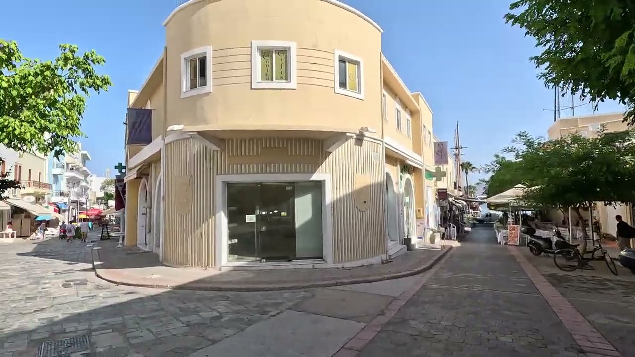 Morning Walk in Kos Town | Neratzia Castle, Ancient Agora & Old Town | 4K