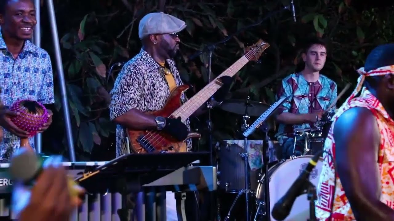 HEMU Jazz Orchestra feat. Ayekoo Drummers Of Ghana -  live at +233,  Accra  - Winter Tour Gong Gong