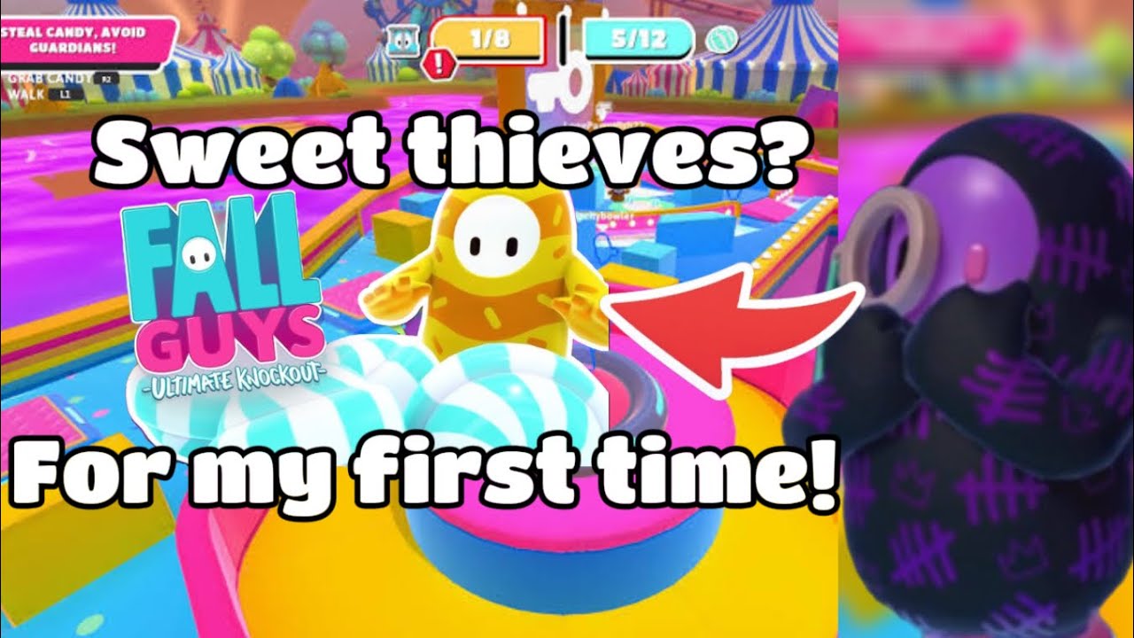 I played Fall guys SWEET THEIVES for my FIRST time! 