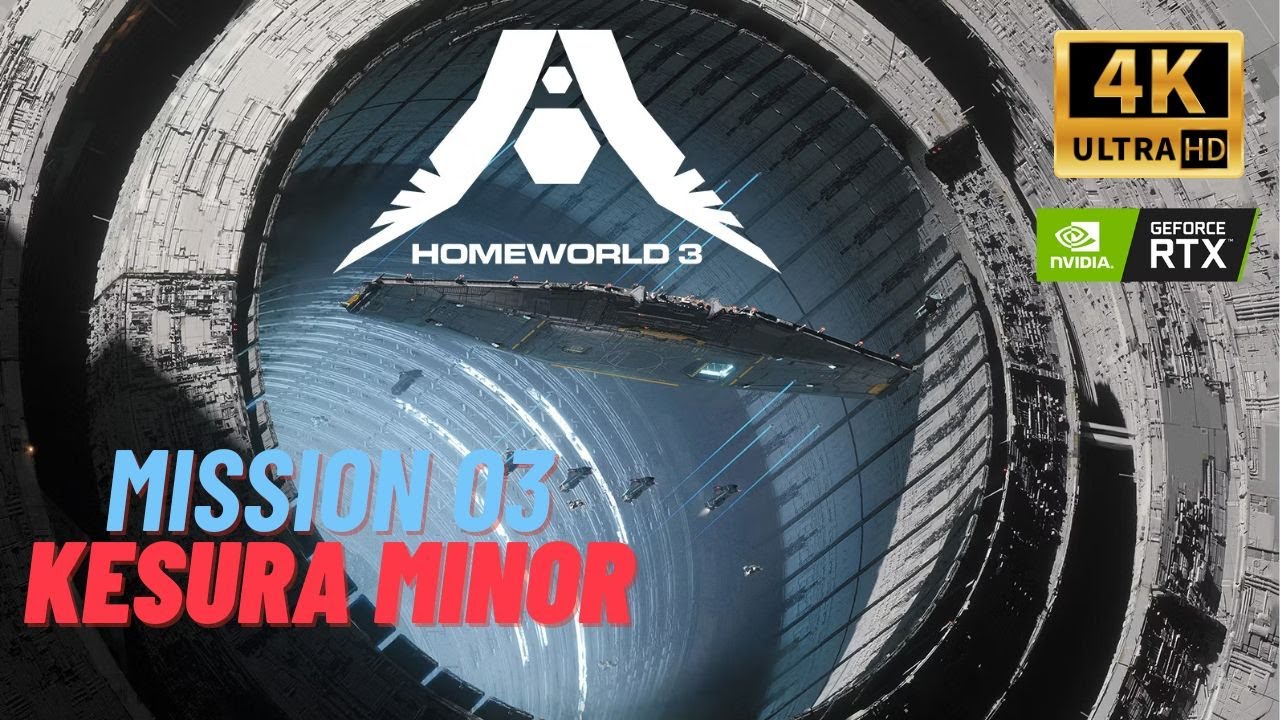 Homeworld 3 (Walkthrough GamePlay) [MISSION 03 - KESURA MINOR] 4K UHD 60FPS