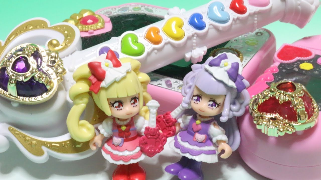 キュアマシェリ キュアアムール 変身ミライクリスタル プリコーデドール HUGっと！プリキュア ツインラブギター プリハート メロディソード プリキュアミライパッド 音声