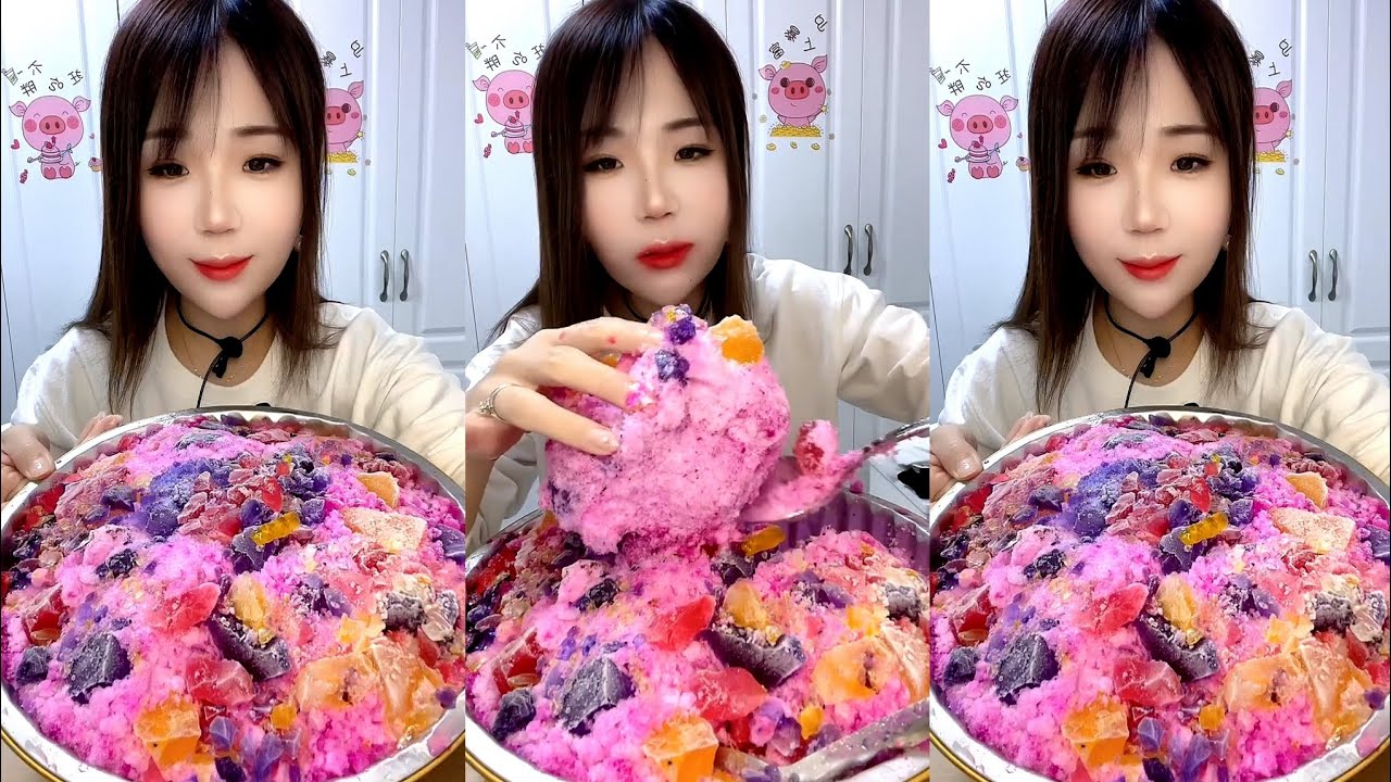 ASMR SHAVED ICE EATING / ICE EATING