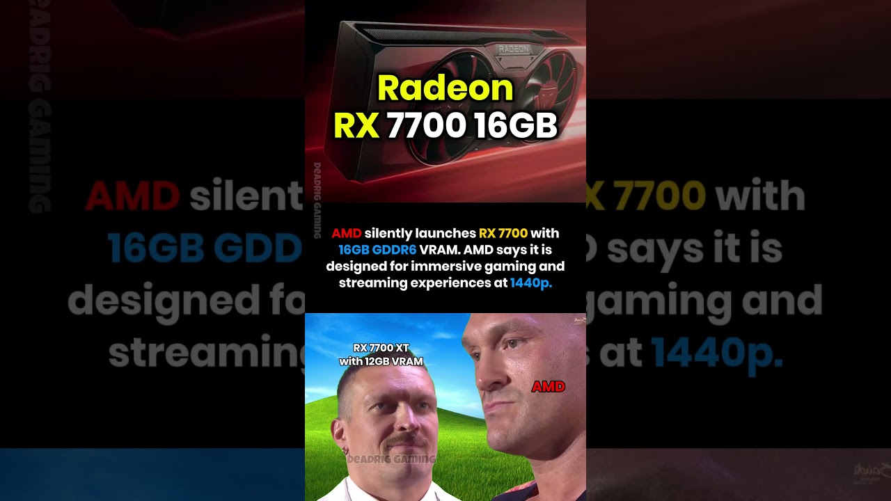 AMD launches RX 7700 with16GB GDDR6 VRAM