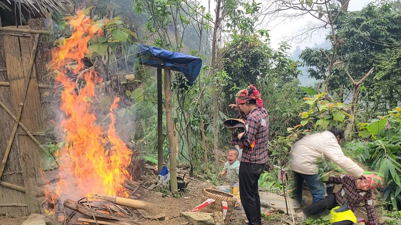 The house was demolished and the mother and children were evicted.