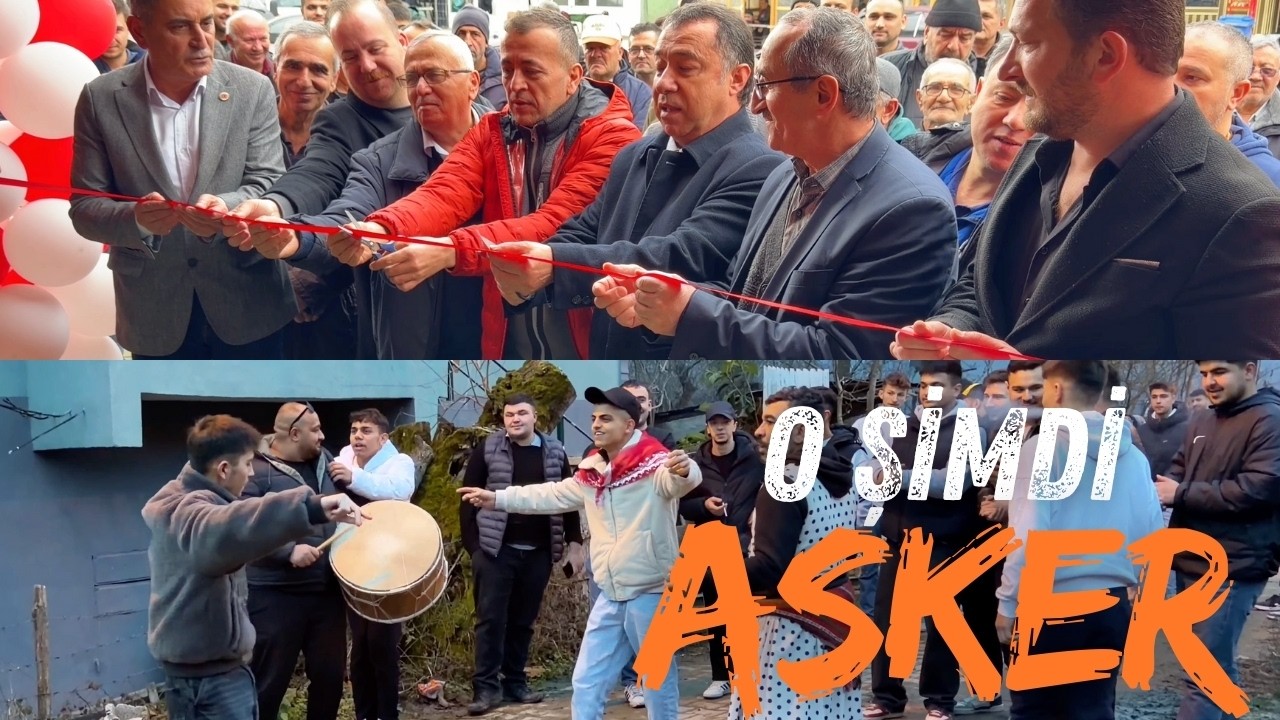 İŞ YERİ AÇILIŞIMIZ EFEYİ ASKERE UĞURLADIK