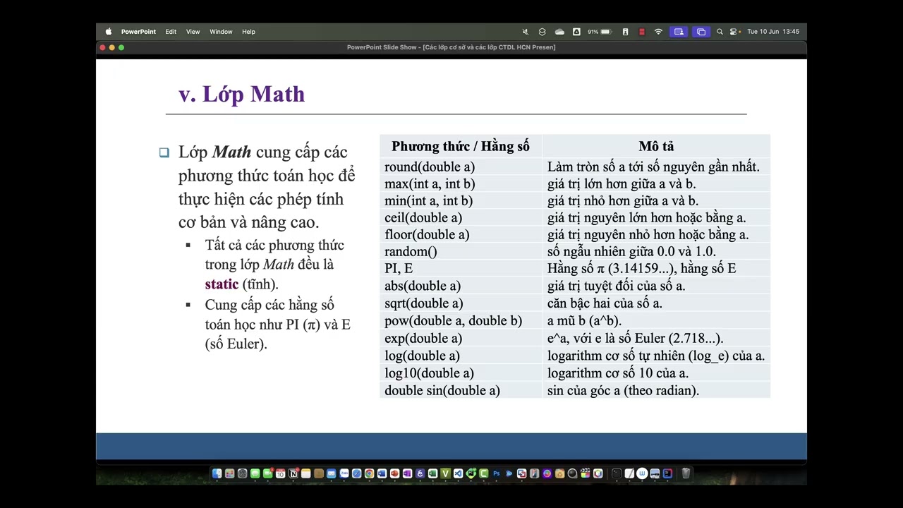 Lớp StringBuffer v&agrave; lớp Math trong Java