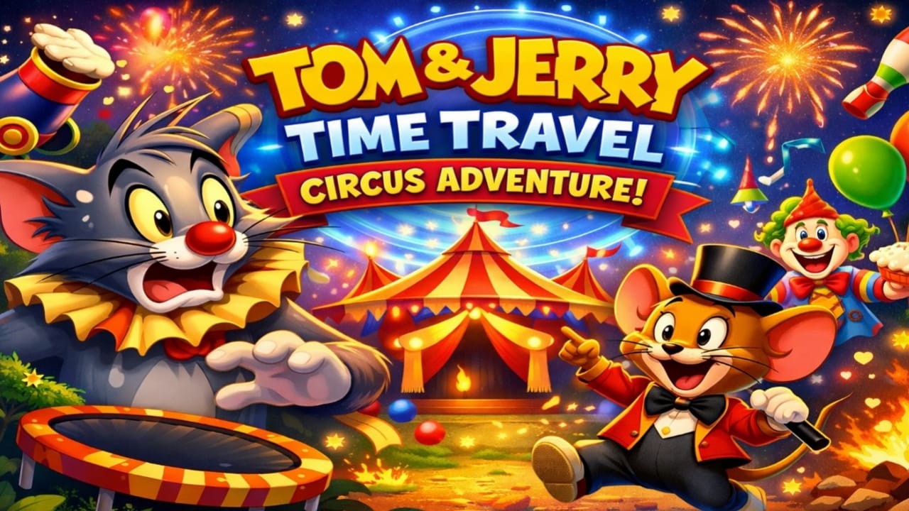 Tom & Jerry Time Travel Circus Adventure! 🎪✨