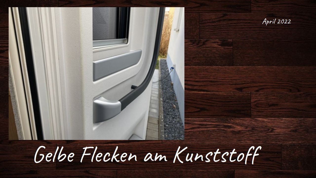 Gelbe Flecken an der Türe