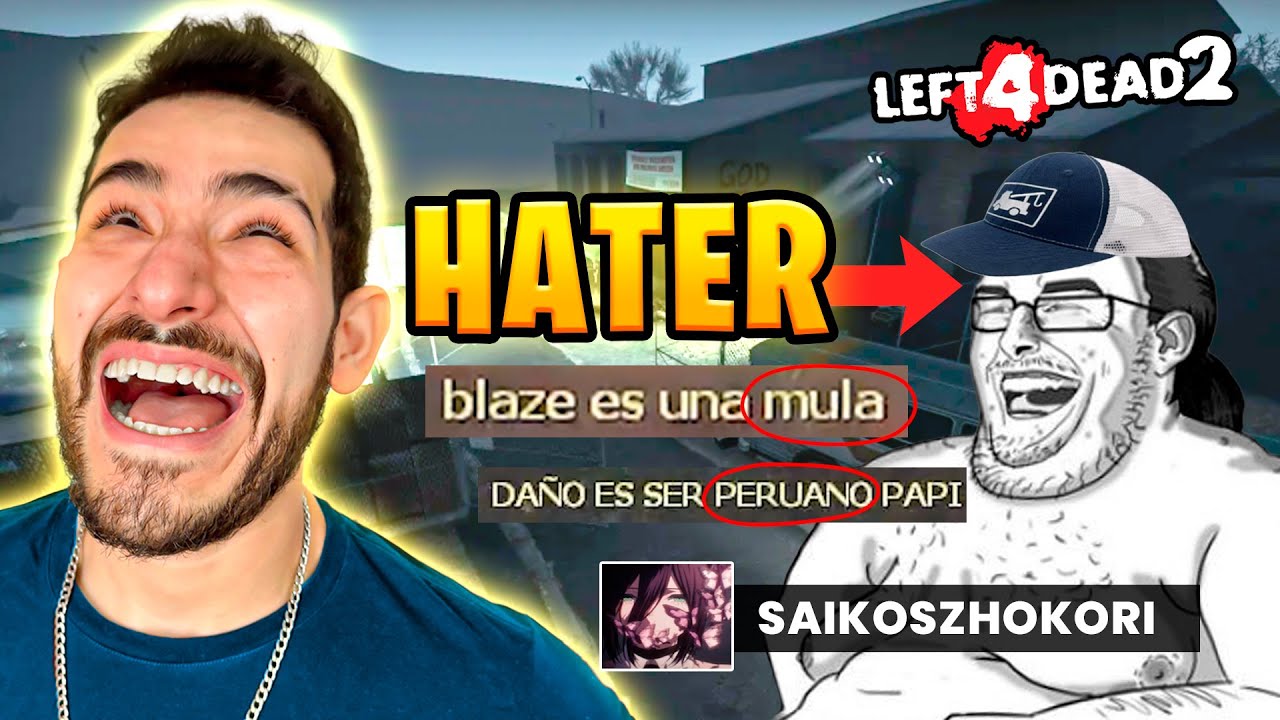 me ENCONTRÉ a un HATER en mi PARTIDA de LEFT 4 DEAD 2 y LO HUMILLO
