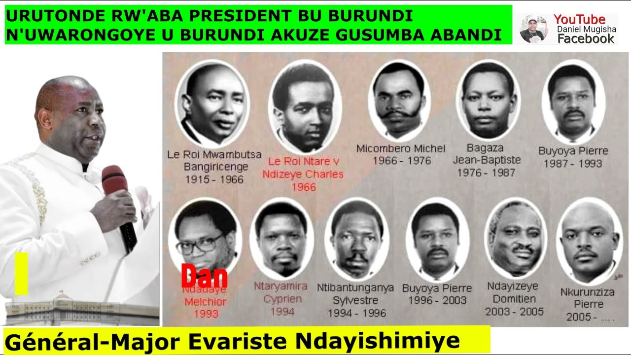 Urutonde Rw'Aba President barongoye UBurundi || Uwarakuze gusumbabandi ninde??