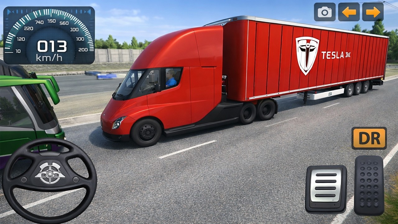 Cargo Tesla Semi Truck Drive | Bus Simulator Indonesia Android Walkthrough Gameplay | Driveon Gamerz