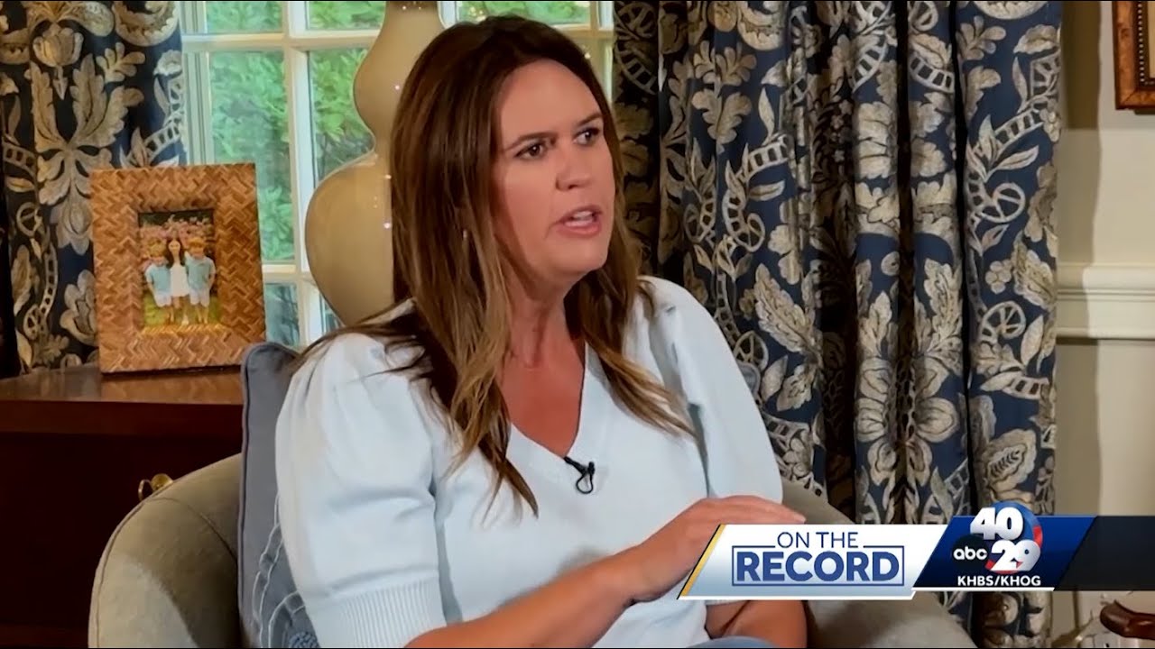 FULL INTERVIEW: Sarah Huckabee Sanders in the governor's mansion
