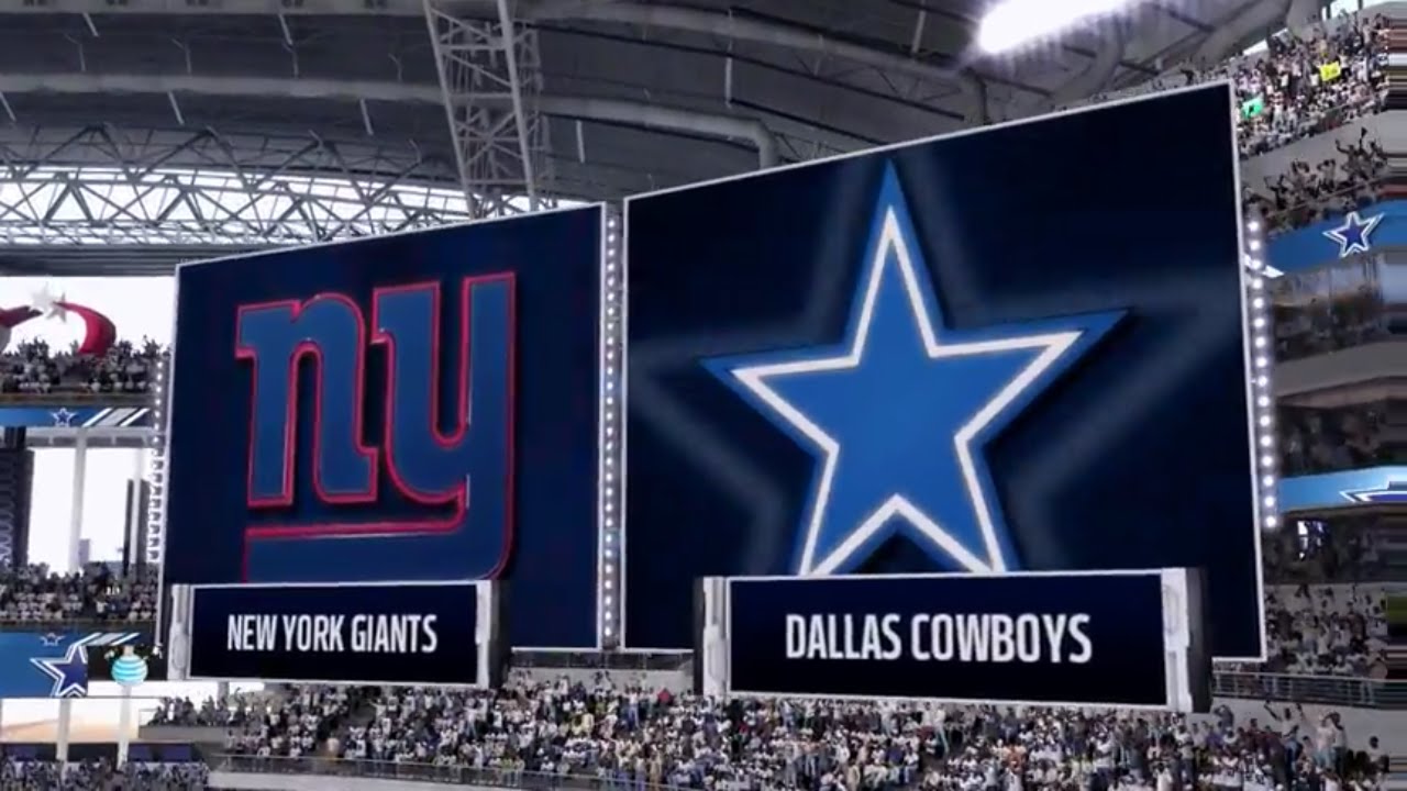 Madden 17: New York Giants Vs Dallas Cowboys