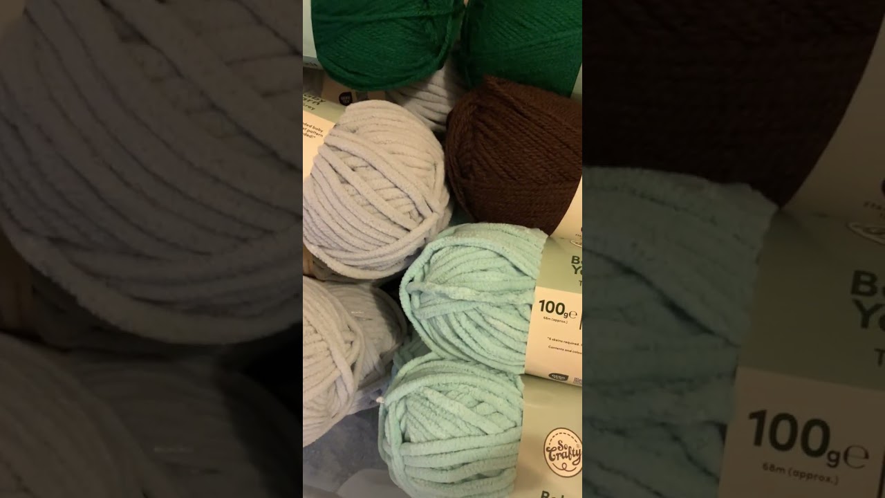 Aldi Jan 2026 yarn haul, first vlog be kind! I was born in the 1900’s yarn review and stash I got