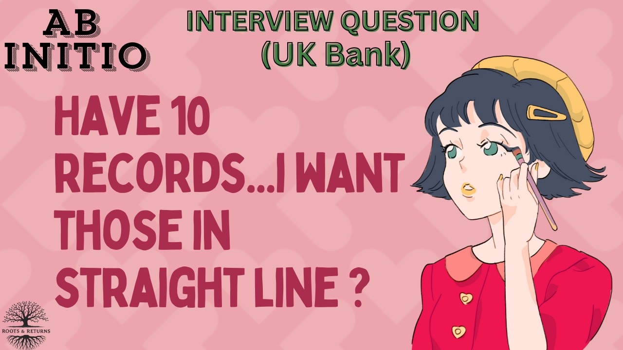 Make 10 records in a Straight Line! - Abinitio Interview Qs Solved!
