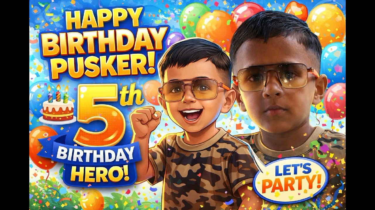Happy Birthday Pusker | 5 Saal Ka Rockstar | Birthday Party Anthem